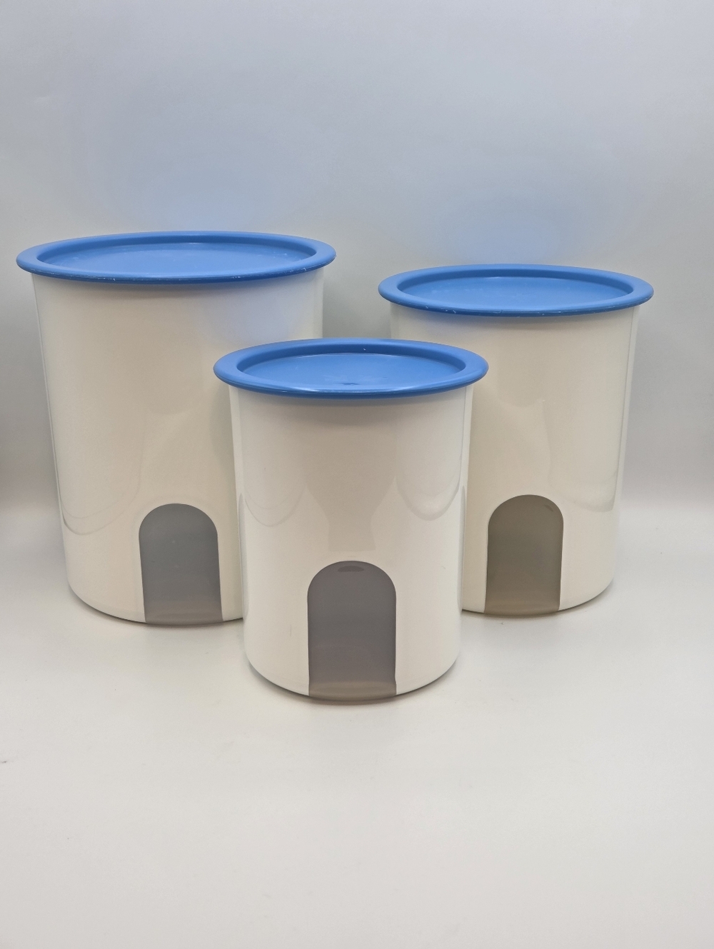 Tupperware One Touch Window Canister Set